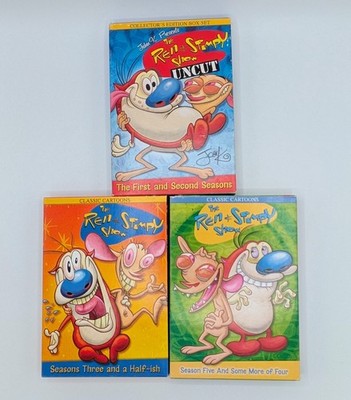 REN & STIMPY SHOW DVD FIRST SECOND THIRD FORTH FIFTH 1ST 2ND 3RD 4TH 5 SEASONS *