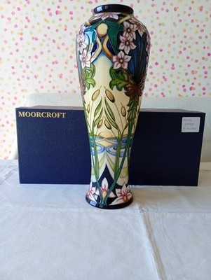 Moorcroft Avon Water 14'' Vase Rachel Bishop Limited Edition 2007 Boxed Signed