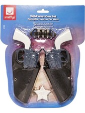 Wild West Gun Set Cowboy Adult Unisex Smiffys Fancy Dress Costume New