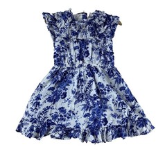 Janie and Jack Dress Toddler Sz 3 Floral Ruffles Wedding Photoshoot Cotton