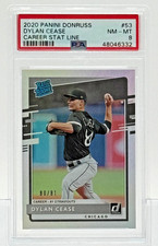 Dylan Cease (2020) – Panini Donruss #53 - Rookie Stat Line - S# 80/81