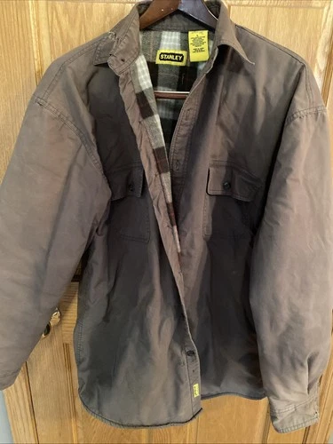 Stanley Men's Flannel-Lined Work Jacket Green Large (L) Faded - product listing photo
