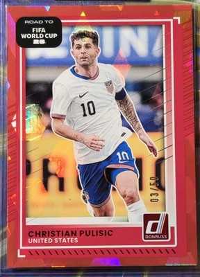 Donruss Road to FIFA World Cup 2026 Christian Pulisic Red Cubic /50