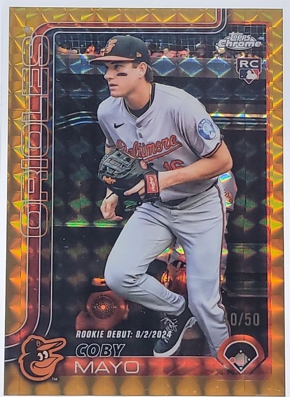 2025 Topps Chrome Update Series - Rookie Debut Coby Mayo #USC94 Gold ...