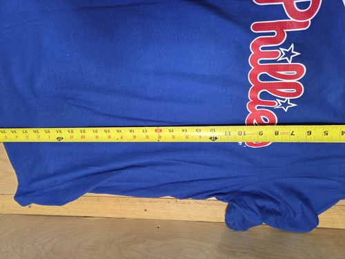 Philadelphia Phillies Kyle Schwarber Nike Blue Tee Shirt Player #12 mens large - Picture 7 of 8