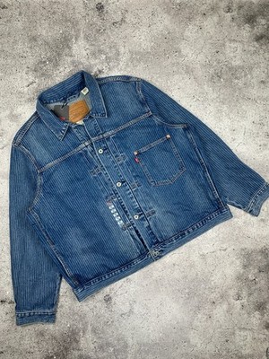 Levi s Premium Type 1 Trucker Jacket Wabash Denim Cinch Back Rivets Men s XL