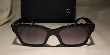 CHANEL Acetate Polarized Square Sunglasses 5417-A with Quilted Case