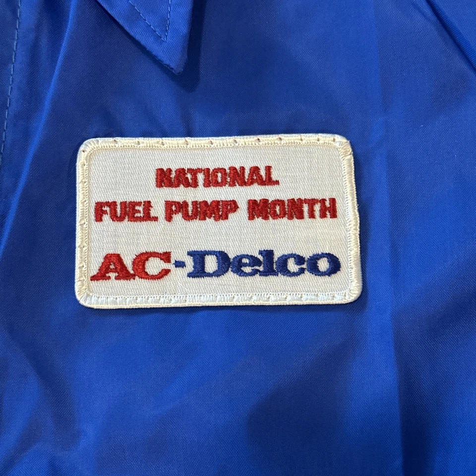 Chaqueta cortavientos vintage de los años 70 GM AC Delco Pit Jacket nueva con etiquetas nos Foto 3 de 4