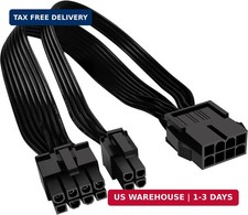 EPS12V CPU 8 Pin Female to CPU ATX 8 Pin and ATX 4 Pin Male Power Supply Extensi