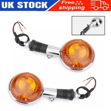 2X Turn Signal Indicator Blinker Amber Light For Yamaha XV535 XV920 Virago NEW