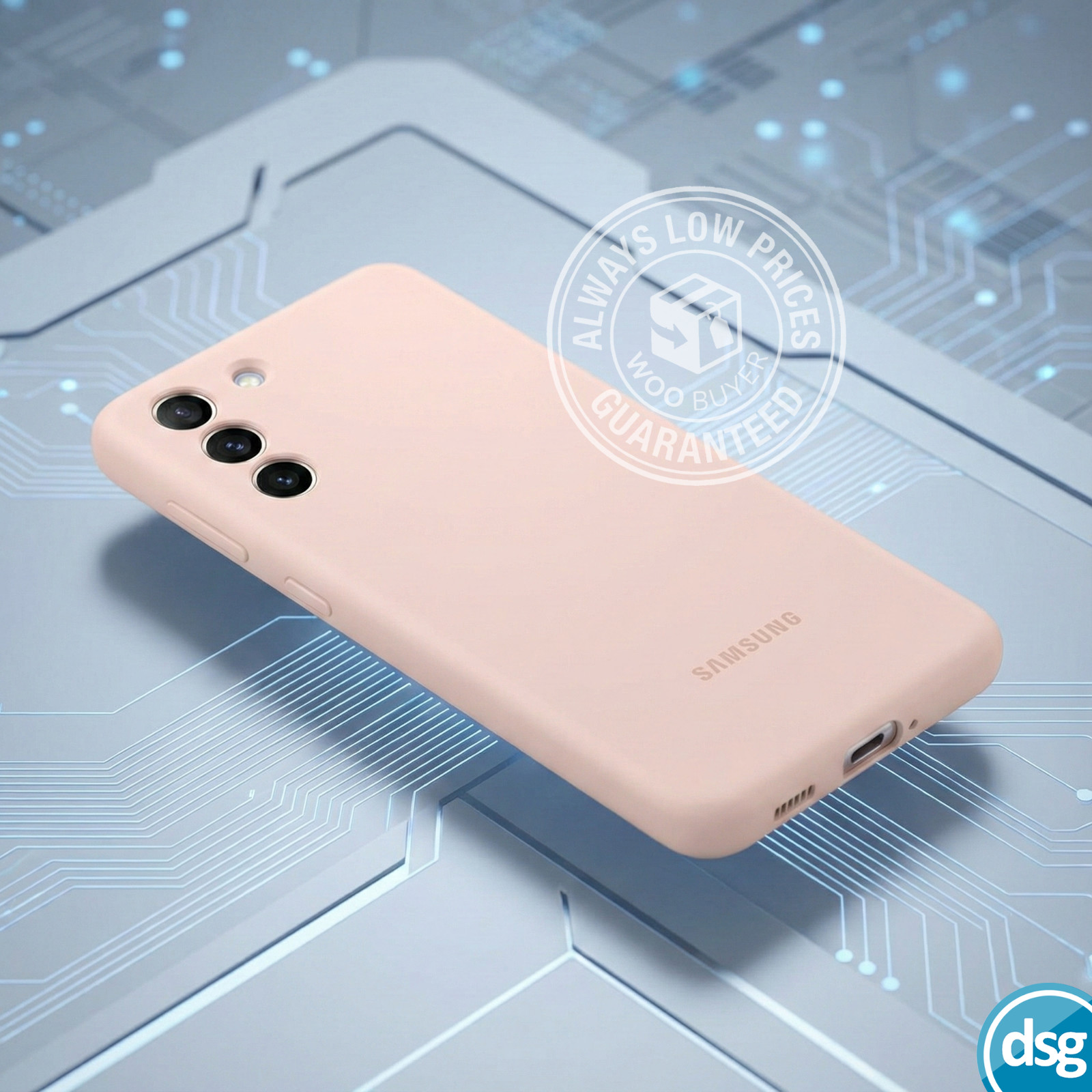 Official Genuine Samsung Galaxy S21+ 5G Silicone Cover Case - Soft Pink