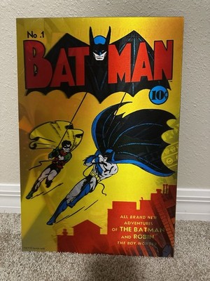 Holographic Batman & Robin Detective Comics Wall Art   Classic DC Design
