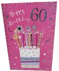 60th Birthday Card for a female 7x5” card