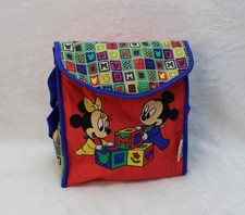 Vintage 90's DISNEY BABIES Bottle Bag Cooler Carrier Y2K Vinyl Retro Cool Mickey