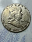 1954-D Denver Mint 90% Silver Franklin Half Dollar