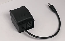 Intermatic Heavy Duty Outdoor Plug-In  Timer 10 Amp 24-Hour  Black HB35R