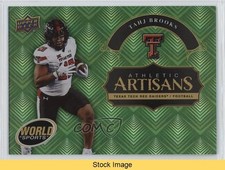2025 Upper Deck World of Sports Athletic Artisans Green Tahj Brooks READ 0il7