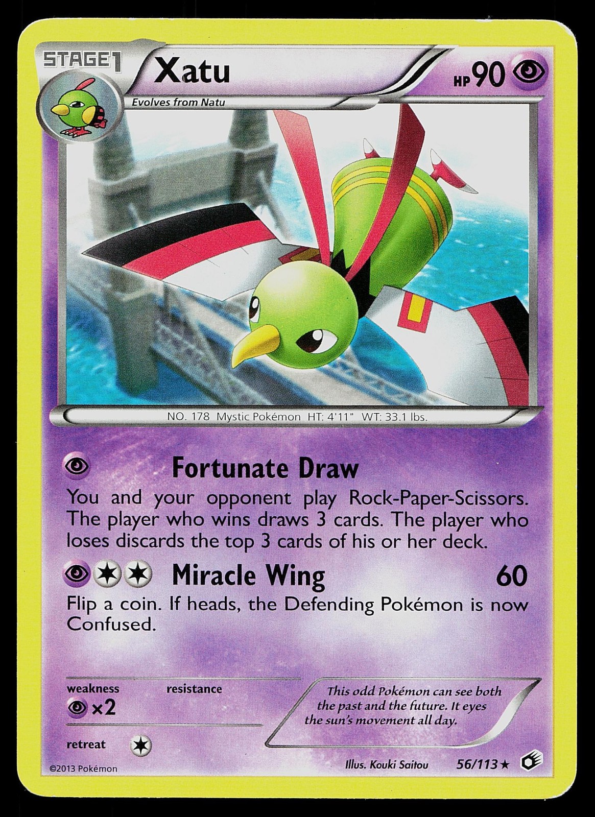 Pokemon Card Legendary Treasures Xatu 56/113 Rare