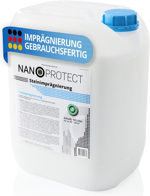 Nanoprotect Steinimprägnierung | 10 L Für Ca. 80   120 M² | Vorbeugend Gegen Grü