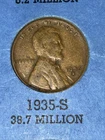 1935-S Lincoln Wheat Penny Cent • #Z805