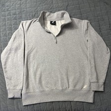 ZARA ATHLETICZ Gray 1/4 Zip Mock Neck Long Sleeve Sweatshirt Size L