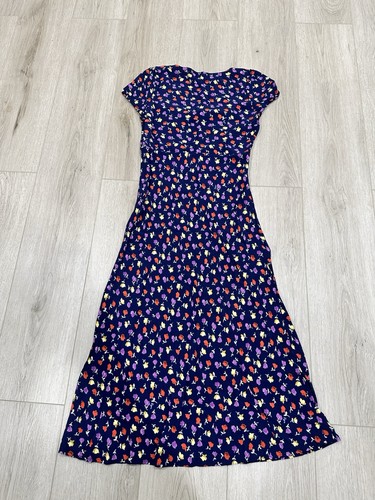 ROUJE Ines Dress Tulipa Marine Floral Print Size 38 - Afbeelding 12 van 14
