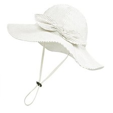Toddler Kids Baby Girl Sun Hat Floppy Cotton 6-12 Months 04/Stripe/Apricot