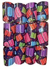 HO HO HO! Exclusive Hand Crafted Single Christmas Cracker SNAPS Hat Gifts Sweets