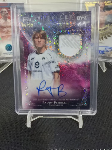 2026 Topps Midnight UFC Relic Autograph #VRA-PP Paddy Pimblett - Twilight /99