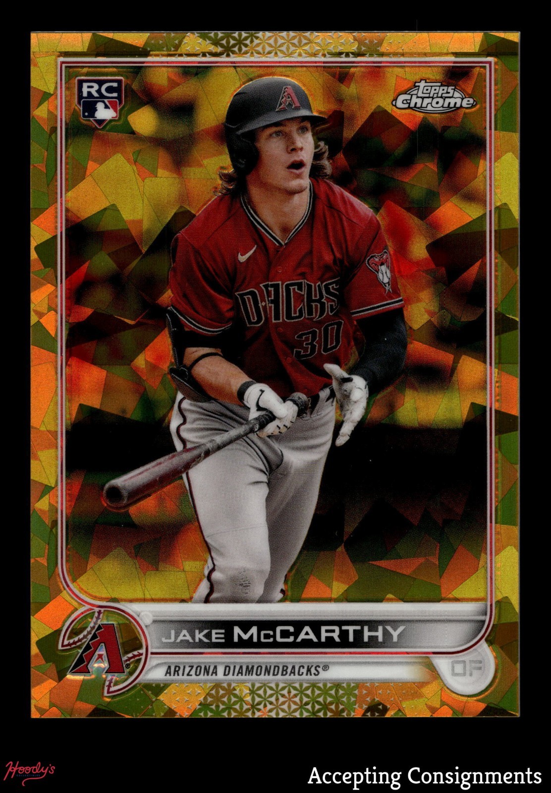 2022 Topps Chrome Sapphire Gold Refractors #370 Jake McCarthy RC ROOKIE 21/50