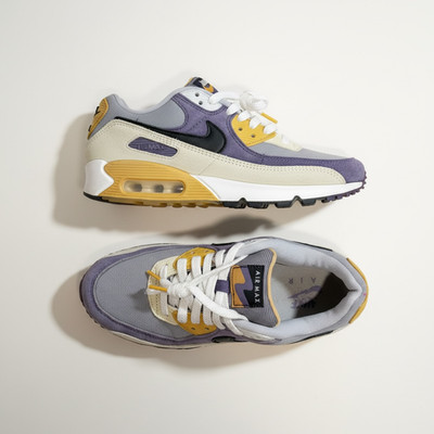 Nike Air Max 90 Lemon Drop Yellow Court Purple Size Size 5.5