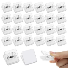 Prudiut 50 Pieces Self Adhesive Clips Tapestry Hangers Wall for Hanging Posters