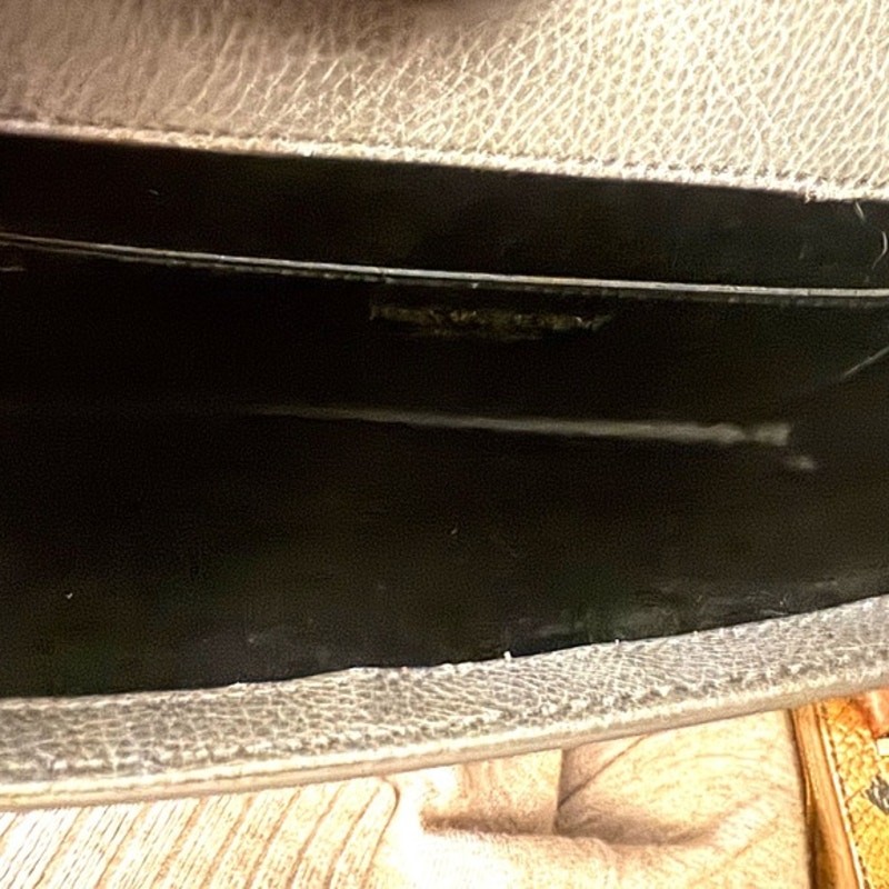 SAINT LAURENT Pochette borsa a tracolla o tracolla grigia YSL Belle Du Jour aggiunta tracolla o catena