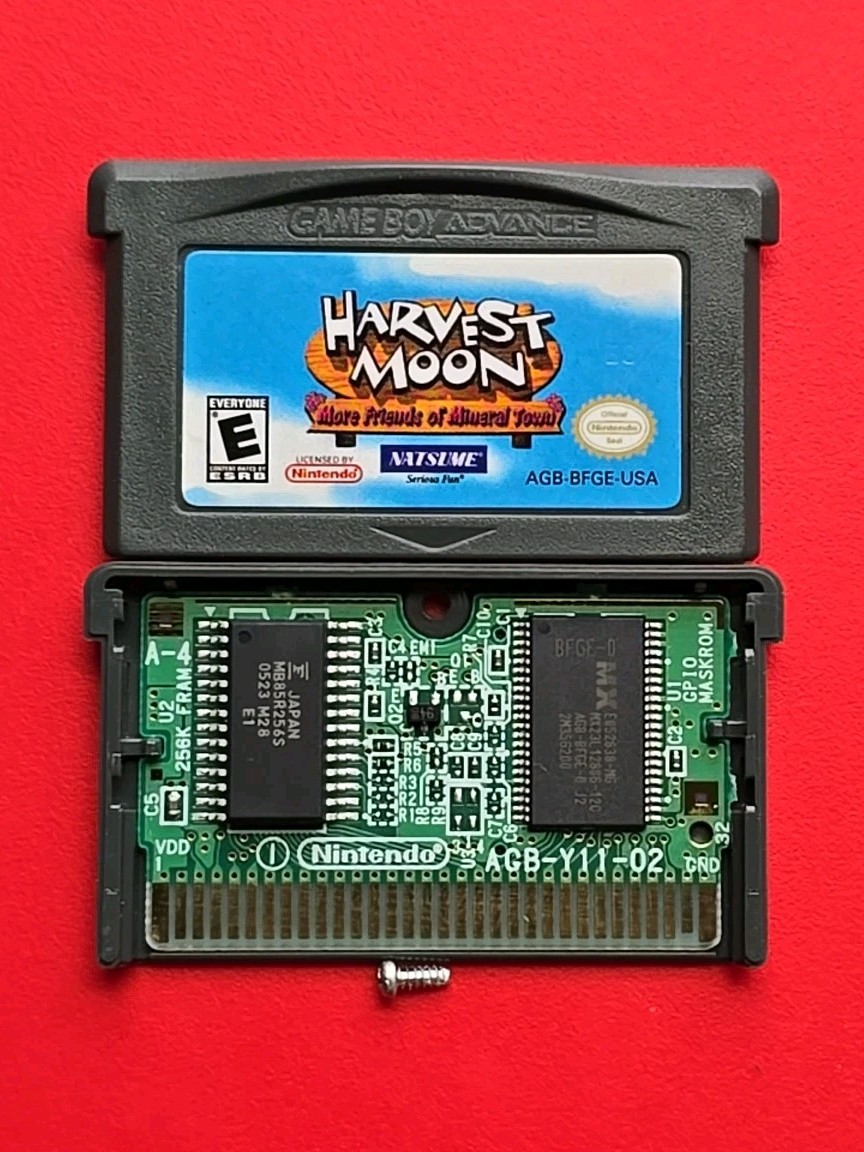 GBA Harvest Moon: More Friends of Mineral Town Game Boy Advance Authentic Saves