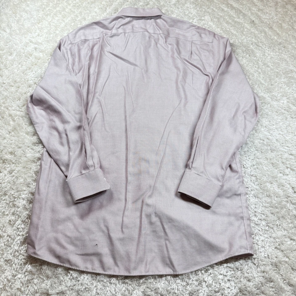 Camisa de vestir Hart Schaffner Marx para hombre 16 1/2 34 algodón Pima sin hierro trabajo de oficina Foto 2 de 4