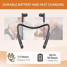 Hearing Aid, Rechargeable Personal Sound Amplifier, Discreet In-Ear Design