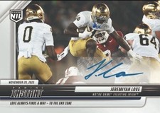 Jeremiyah Love JERSEY NUMBER 2025 Panini Instant NIL Signed Auto 4/99 Sealed