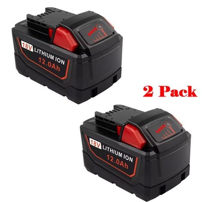 18V12Ah Capacity Battery for Milwaukee M18 Extended Li-Ion XC M18B5 48-11-1890