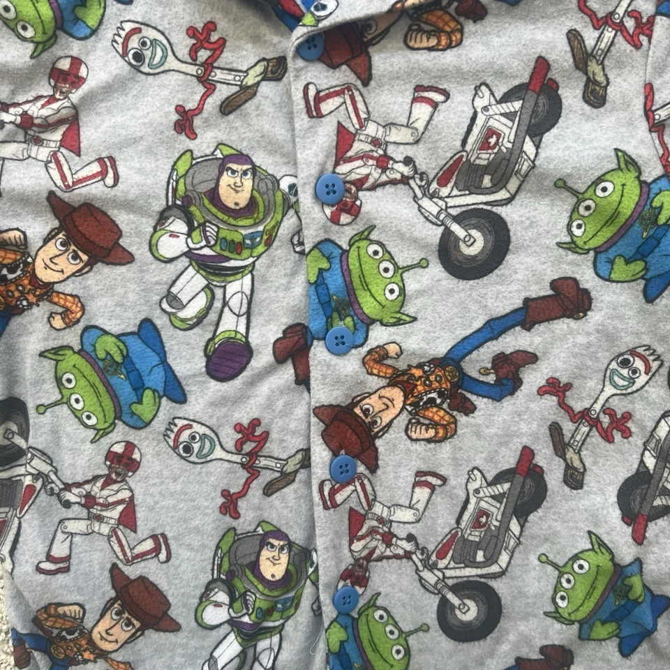 Juego de pijama de franela TOY STORY 4 niños talla 10 EXCELENTE estado Foto 3 de 4