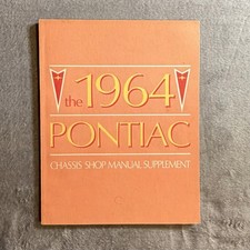1964 Pontiac Chassis Shop Manual Supplement Bonneville Catalina Gto Vintage