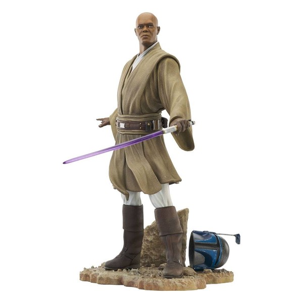 Star Wars Episode Ii Premier Collection Mace Windu 28 Cm Gentle Giant-image