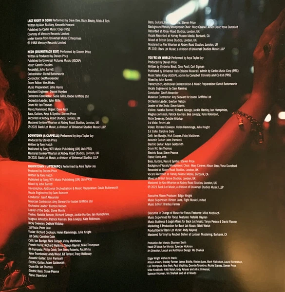 DELUXE LAST NIGHT IN SOHO LP THE KINKS WHO ANYA TAYLOR-JOY DUSTY SPRINGFIELD - Image 4 of 4