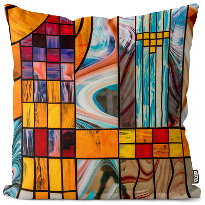 VOID Kissenbezug Glas Fenster-Scheiben Kirche malen abstrakt Design Kunst