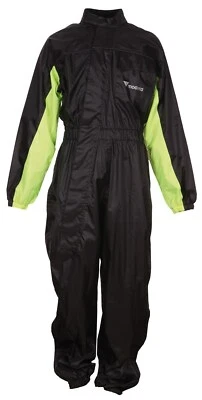 Modeka Noir Pluie Taille M Combinaison De Pluie Moto Noir-Jaune - Photo 1/3