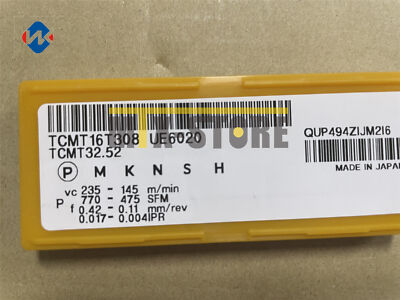 Confezione Da 2 Inserti In Carburo TCMT32.52 / TCMT16T308 Per Tornitura CNC