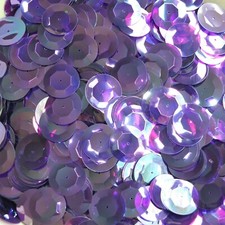 20mm Cup Sequins Amethyst Purple Crystal Iris Rainbow Iridescent Made in USA