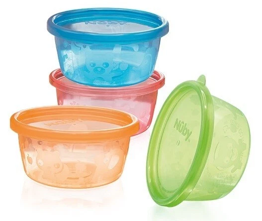 Nûby 6 Schälchen mit Deckel Breischalen 120 ml + 3 Monaten Snack 6er-Pack - Bild 2 von 4