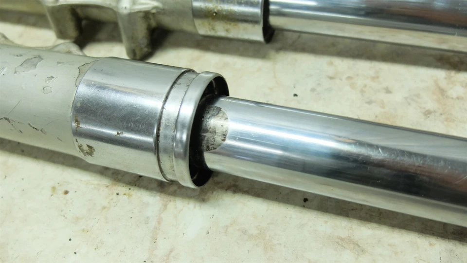 66 Honda CL 160 CL160 Scrambler front forks fork tubes shocks right left - Image 3 of 4