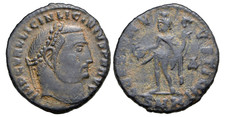 Ancient Roman Emperor Licinius I BI Nummus Coin