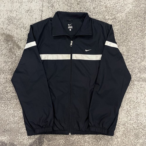 White Windbreaker Jacket Mens Large 